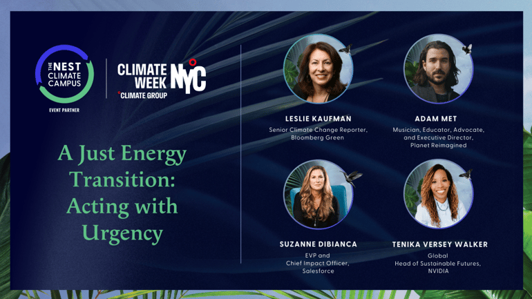 A Just Energy Transition Acting with Urgency