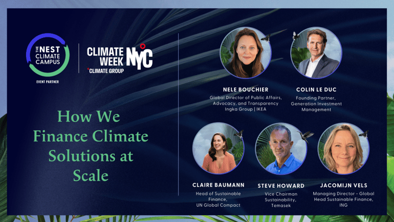 How We Finance Climate Solutions at Scale