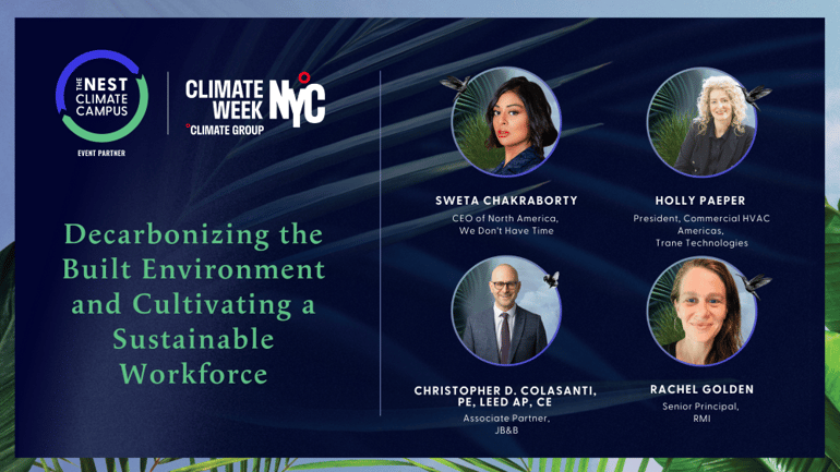Decarbonizing the Built Environment and Cultivating a Sustainable Workforce