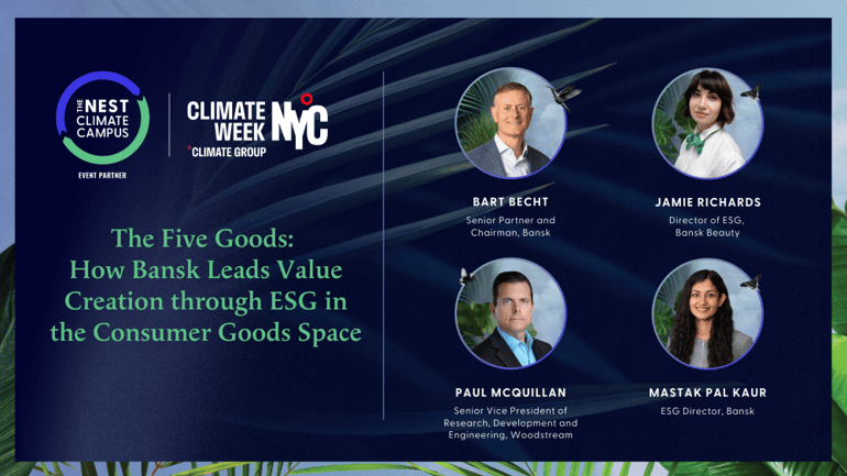 The Five Goods: How Bansk Leads Value Creation through ESG in the Consumer Goods Space